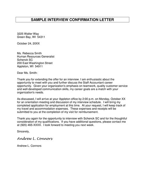Confirmation Letter For Interview - How to write a Confirmation Letter for Interview? Download ...