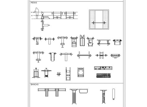 Various gyming blocks 2d view CAD drawings elevation in autocad file ...