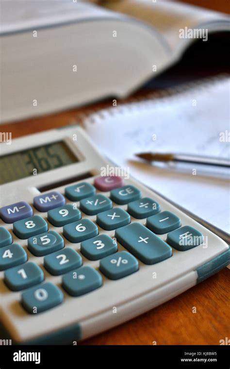 A busy Office desk scene Stock Photo - Alamy