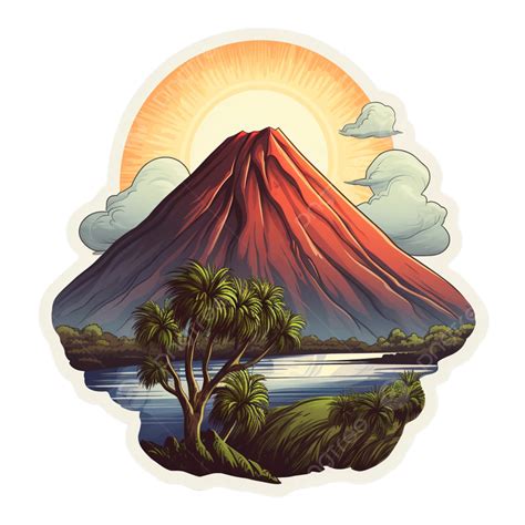 Beautiful Paricutin Volcano Mexico Sticker, Paricutin, Sticker, Wonders ...