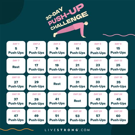 Sit Up Challenge Calendar