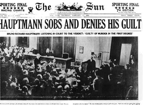 UNHISTORICAL — January 2, 1935: The Bruno Hauptmann trial...