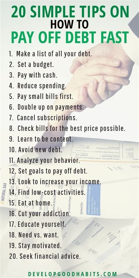 20 Simple Ways to Quickly How to Pay Off Your Debt | Money saving ...