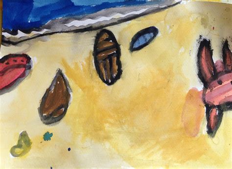 Free Images : beach, food, dessert, painting, shells, kids, sketch, drawing, illustration, mural ...