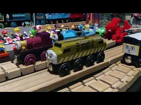 Thomas Wooden Railway Diesel 10 with Custom Pinchy Claw - Gabe's Custom Railway Workshop - YouTube