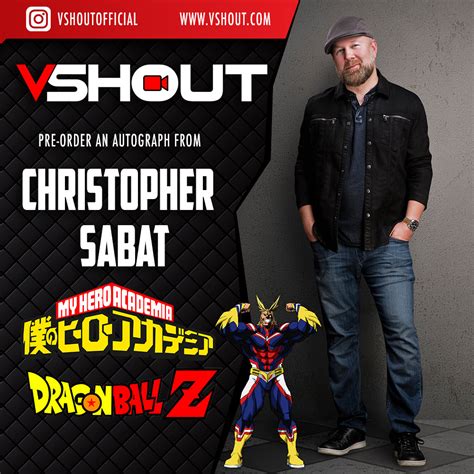 CLOSED Christopher Sabat vShout! Autograph Pre-Order