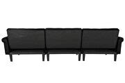 La Spezia L456 Black Sectional Sofa W223S00457 | Comfyco