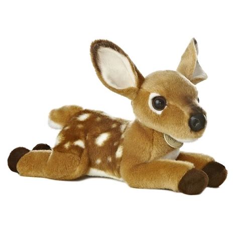 Realistic Stuffed Deer Fawn 11 Inch Plush Animal by Aurora at Stuffed ...