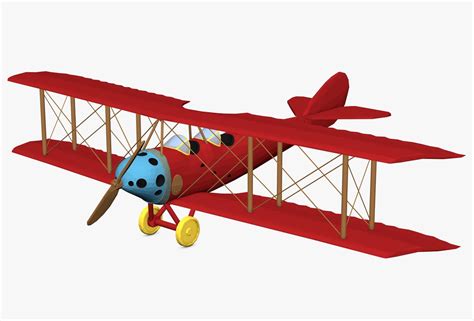 biplane plane 3d 3ds