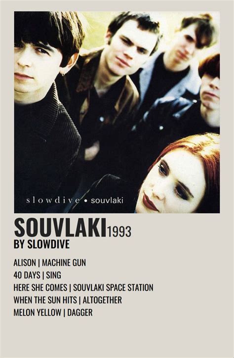 slowdive souvlaki polaroid poster | Music poster, Dream pop, Music nerd