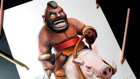 Dibujando al Montapuercos de Clash Royale | How to draw Hog rider - YouTube