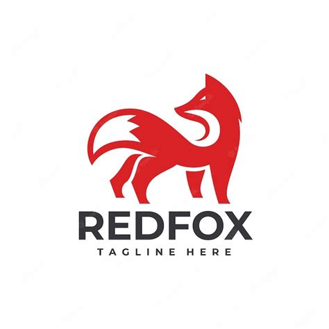 Premium Vector | Red fox logo