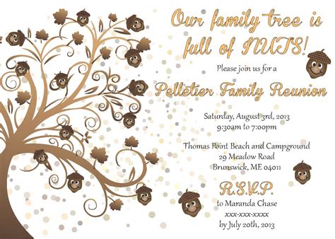 Printable Family Reunion Invitations