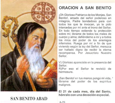 san benito abad oracion de proteccion - Buscar con Google | Oración a san benito, Oraciones ...