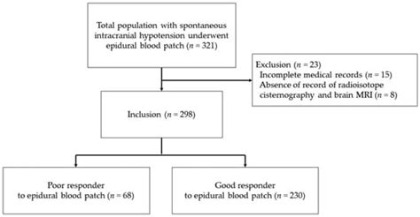 JCM | Free Full-Text | Predictors Associated with Outcomes of Epidural Blood Patch in Patients ...