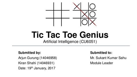 AI based Tic Tac Toe game using Minimax Algorithm