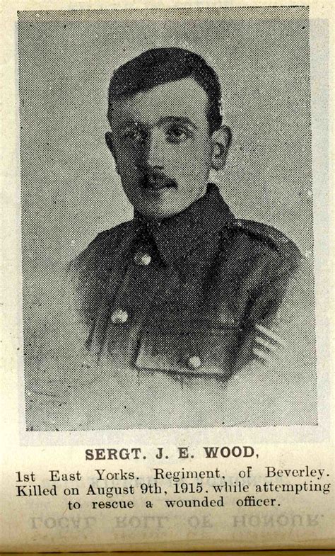 Sergt John Edward Wood (1892-1915) of Beverley | John Edward… | Flickr