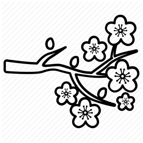 Cherry Blossom Line Drawing | Free download on ClipArtMag