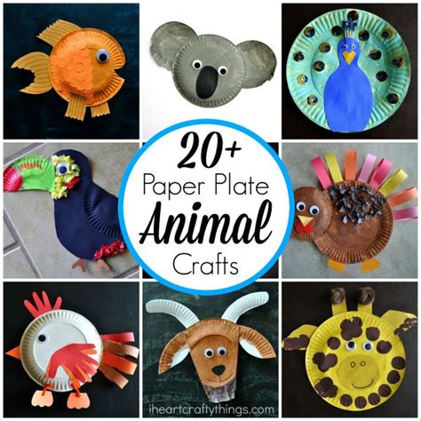 20+ Paper Plate Animal Crafts For Kids - I Heart Crafty Things