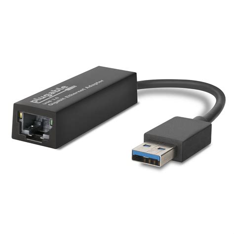 Plugable USB to Ethernet Adapter, USB 3.0 to Gigabit Ethernet, Supports Windows 10, 8.1, 7, XP ...