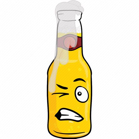 Alcohol, beer, bottle, brew, cartoon, emoji icon - Download on Iconfinder