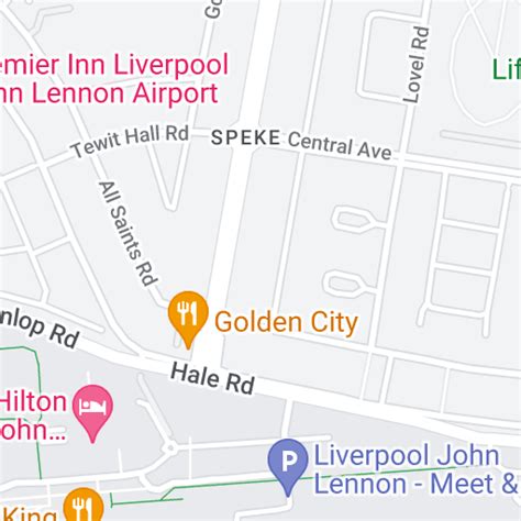 Airport parking Liverpool International - Map | Purple Parking