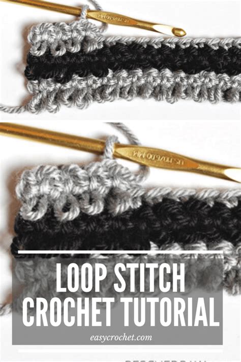 How to Crochet The Loop Stitch - Easy Crochet