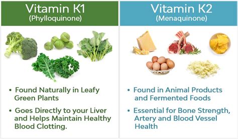 Vitamine K1 vs K2: quelle est la différence