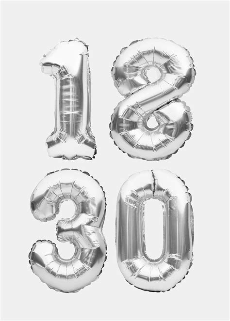 Affordable Silver Number Balloons For $1 – Shop Miss A