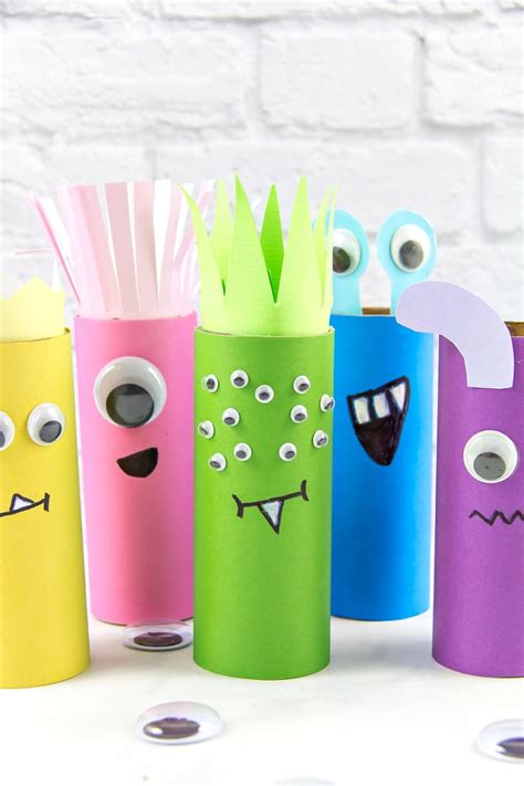 Cutest Toilet Paper Roll Monsters Craft for Kids • Kids Activities Blog