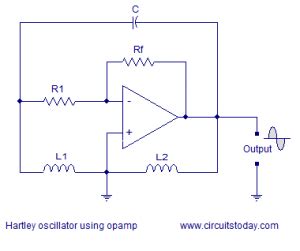 Hartley oscillator using transistor, circuit , theory, frequency ...