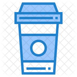 Coffee Glass Icon - Download in Dualtone Style