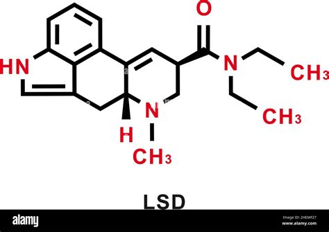 LSD chemical formula. LSD chemical molecular structure. Vector illustration Stock Vector Image ...