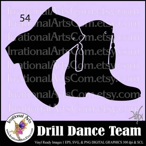 Drill Dance Team Silhouettes Pose 54 Boot 1 EPS & SVG Vinyl | Etsy | Dance teams, Drill, Vinyl