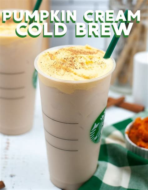 Starbucks Pumpkin Cream Cold Brew - mom makes dinner