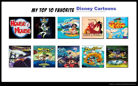 My Top 10 Favorite Disney Cartoons by SuperMarioMaster170 on DeviantArt