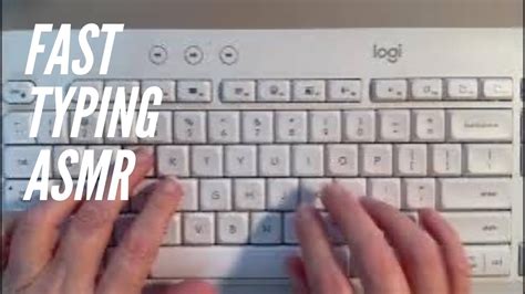 Fast Keyboard Typing ASMR | No music | No Talking | Background Noise - YouTube