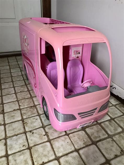 2008 Barbie Glamour Camper RV Pink Vacation Van Pop out Tent | eBay