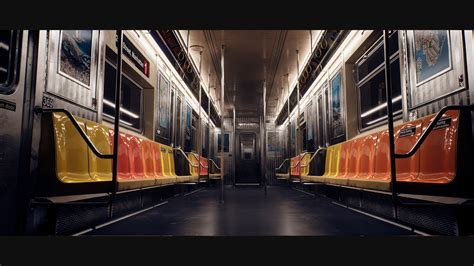 Metro Train Interior Creation - Games Artist