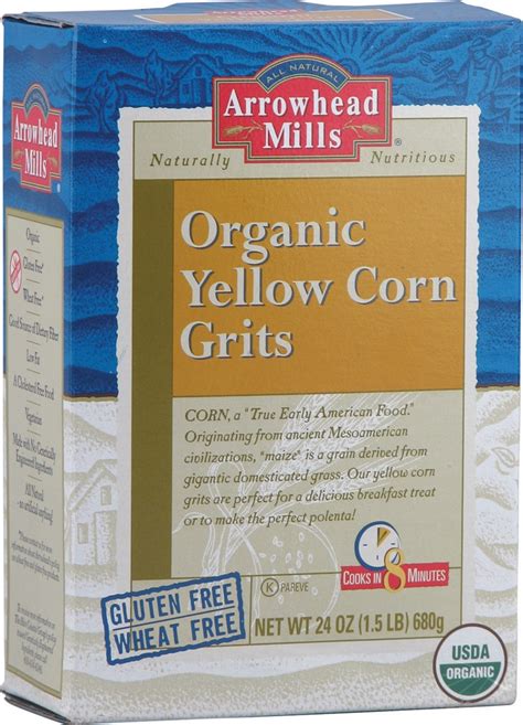 Arrowhead Mills Organic Gluten Free Yellow Corn Grits -- 24 oz | Corn ...