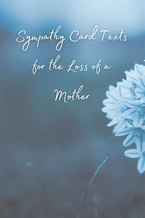 The Best Sympathy Card Texts for the Loss of a Mother | Linguablog