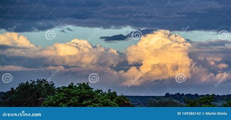 Amazing Clouds in Sunset Colors Stock Photo - Image of skys, orange: 149386142