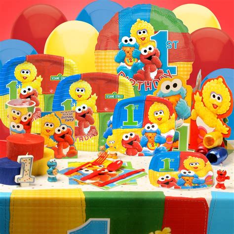 Image detail for -Cheap Sesame Street Beginnings 1st Birthday Deluxe Party Kit at ..… | 1st ...