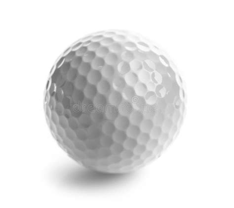 Close Up of Golf Ball, Isolated on White Stock Image - Image of closeup ...