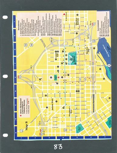 scrapbook84-page83 | Map of Downtown Richmond, VA from a bro… | Flickr