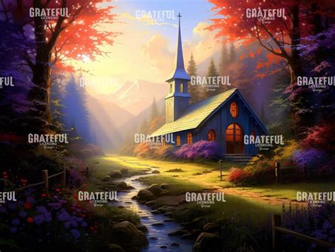 Autumn Church - Grateful Art Licensing