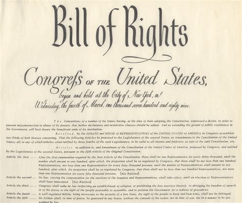 The Bill of Rights