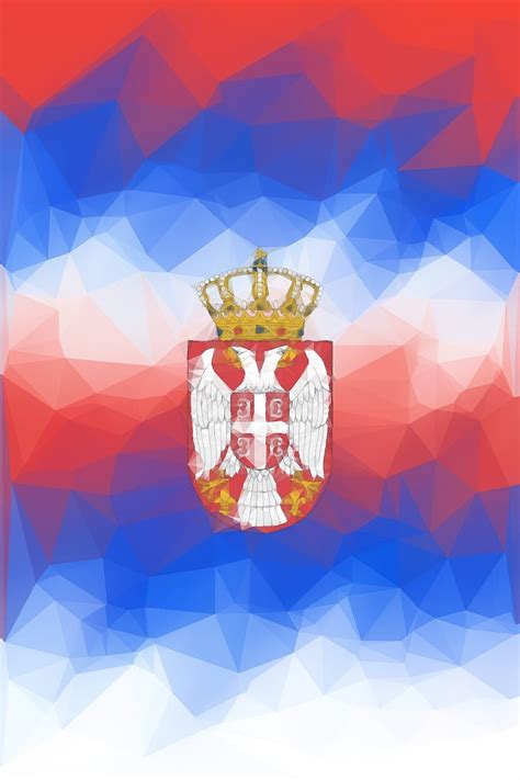 Serbian Flag Pattern, geometry, sacred, serbia, art, poligon, HD phone ...