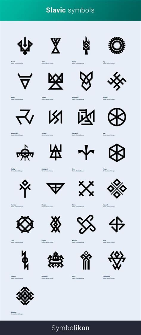 Slavic Symbols - Visual Library of Slavic Symbols | Symbols and meanings, Viking symbols and ...