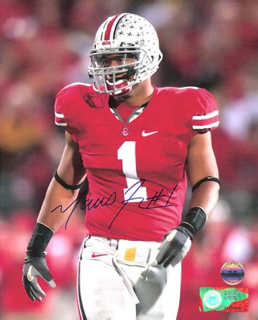 Ohio State Buckeyes Marcus Freeman Autographed Photograph